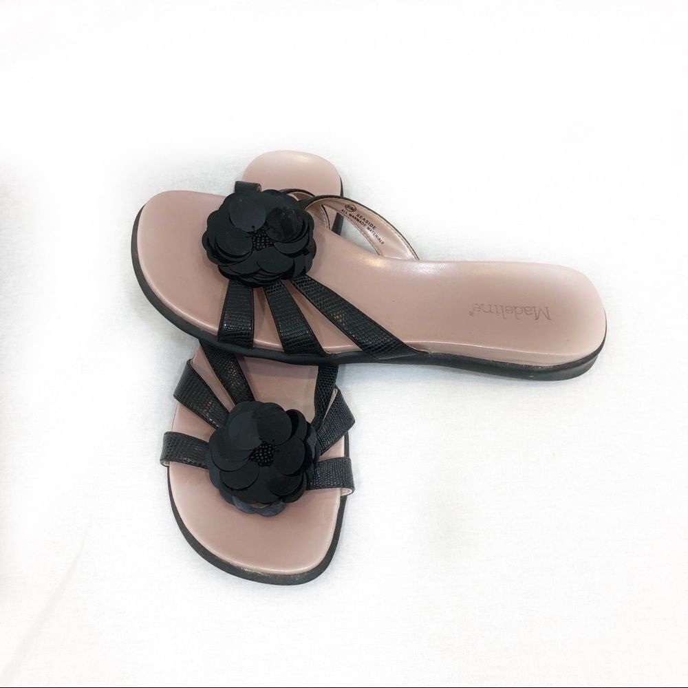 Madeline Black Sandals Size 8.5